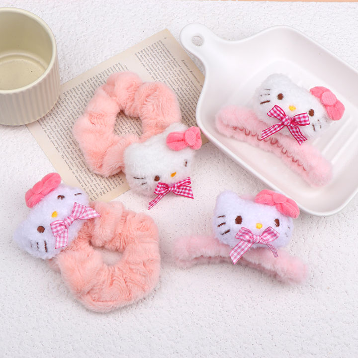 Plush%20Hello%20Kitty%20Hair%20Claw%20Hair%20Ring%20Pink%20Bowknot%20Shark%20Claw%20Clip%20Sweet%20Girl%20Scrunchies%20Women%20Hair%20Accessories%20Yao%20Store%20-%20Image%203