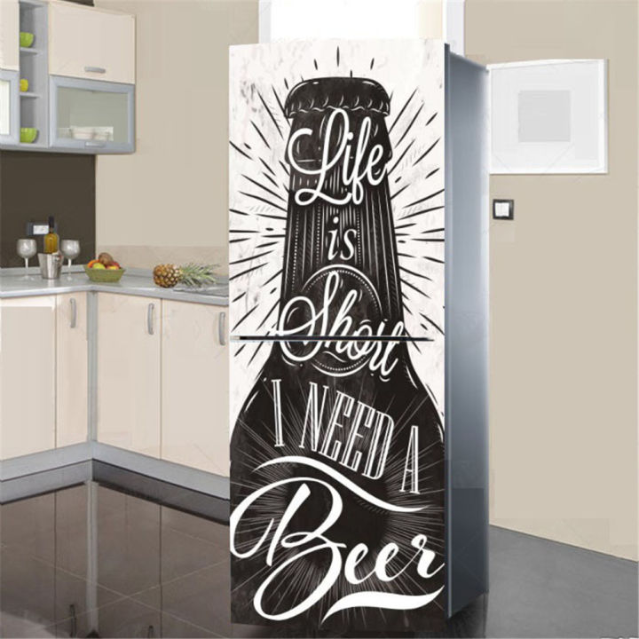 Black%20Cool%20Refrigerator%20Stickers%20Full%20Door%20Mural%20Cover%20Adhesive%20PVC%20Photo%20Wallpaper%20Sticker%20for%20Fridge%20Kitchen%20Decor%20Waterproof%20-%20Image%206