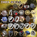 Dark Souls Ring Adjustable Rings Gemstone Chloranthy Metal Ring for Women Men Cosplay Jewelry Accessories Gift. 