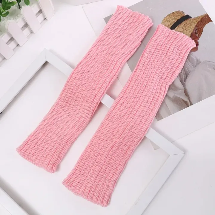 Women%20Knitted%20Arm%20Warmer%20Long%20Fingerless%20Gloves%20Mitten%20Winter%20Y2K%20Solid%20Arm%20Sleeve%20Fashion%20Casual%20Soft%20Girls%20Clothes%20Punk%20Gloves%20-%20Image%205
