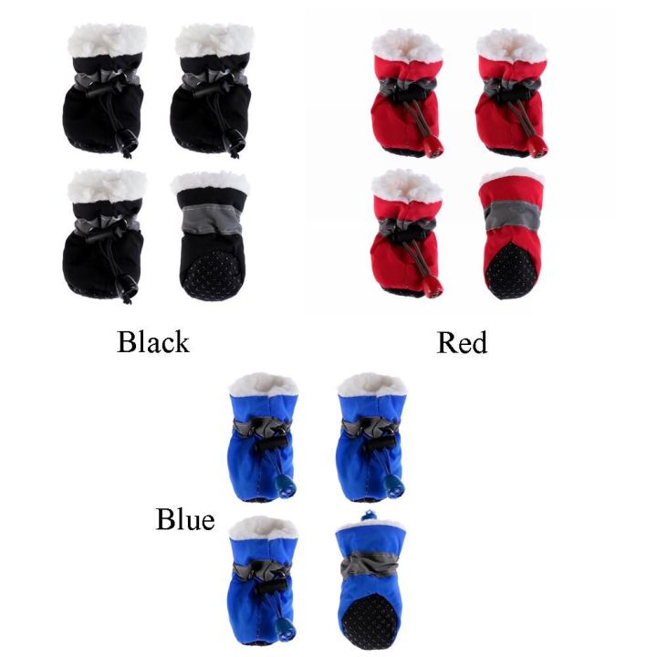 4pcs%20Winter%20Puppy%20Socks%20Waterproof%20Anti-slip%20Warm%20Dog%20Shoes%20Footwear%20Rain%20Snow%20Boots%20Pet%20Shoes%20-%20Image%205