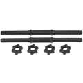 Weight Lifting Handles (2Pcs/Set) Gym Home Training Dumbbell Bars with 4 Spinlock Collar.