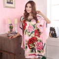 Summer New Light Blue Chinese Style Silk Rayon Robe Women's Loose Home Dress Vintage Kaftan Bath Gown Pajamas Z02 House Foocus.