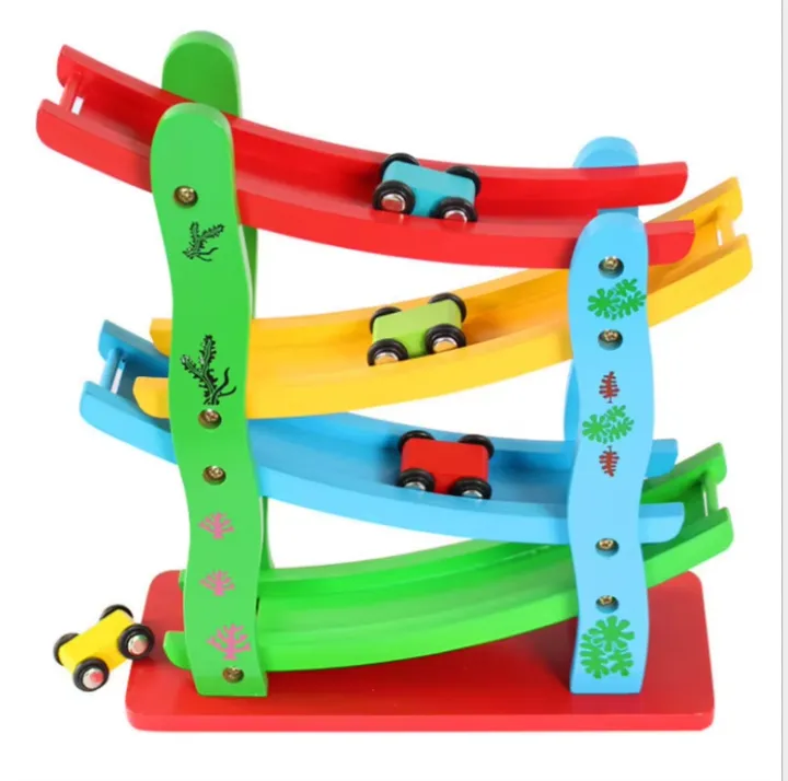 Miniature%20Speeding%20Car%20Ramp%20%E2%80%93%20Wooden%20Racing%20Track%20Toy%20for%20Kids%20-%20Image%203