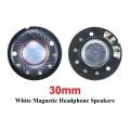 2PCS 27mm 30mm 40mm 50mm Headphone Speaker Driver Hifi Bluetooth Black / White Magnetic High-end Earphone Diy Loudspeaker Repair.
