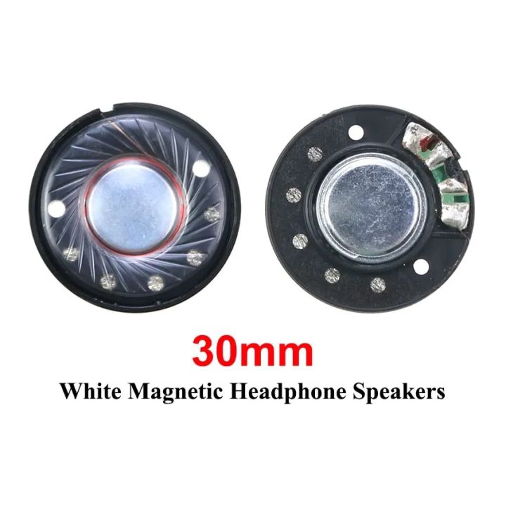 2PCS%2027mm%2030mm%2040mm%2050mm%20Headphone%20Speaker%20Driver%20Hifi%20Bluetooth%20Black%20/%20White%20Magnetic%20High-end%20Earphone%20Diy%20Loudspeaker%20Repair%20-%20Image%205