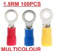 Cable lug terminal ring lug connector clip 2.5 RM 100 piece pack. 
