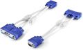 VGA Splitter Cable 1 Computer to Dual 2 Monitor Adapter Y Splitter Male to Female VGA Wire Cord for PC Laptop. 