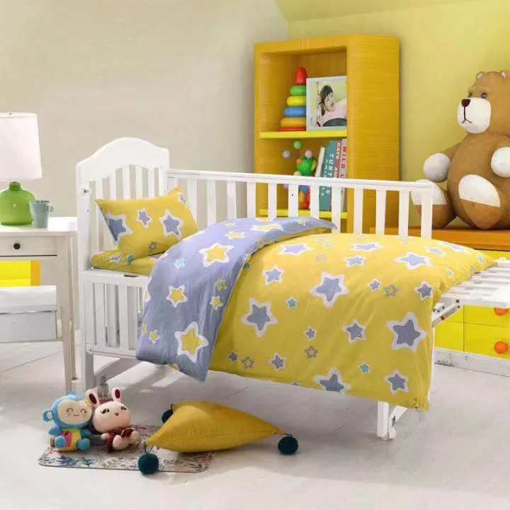 3Pcs%20Baby%20Bedding%20Set%20For%20Newborns%20Children%20kid%20Cotton%20Baby%20Cot%20Crib%20bed%20Set%20Quilt%20Duvet%20Pillowcase%20mattress%20Bed%20Sheet%20Bedspread%20-%20Image%204