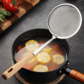Rust-proof Oil Filter Utensil Efficient Stainless Steel Oil Filter Spoon for Fast Moisture Removal Heat-resistant Drain Scoop with Hanging Hole Ideal for Southeast Asian Buyers Drain Scoop for Oil.