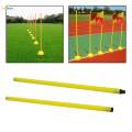 Soccer Training Markers Bright Colors Football Sign Pole for Soccer Football. 