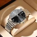 POEDAGAR Top Brand Watch Men Stainless Steel Business Date Clock Waterproof Luminous Watches Mens Luxury Sport Quartz Wristwatch. 