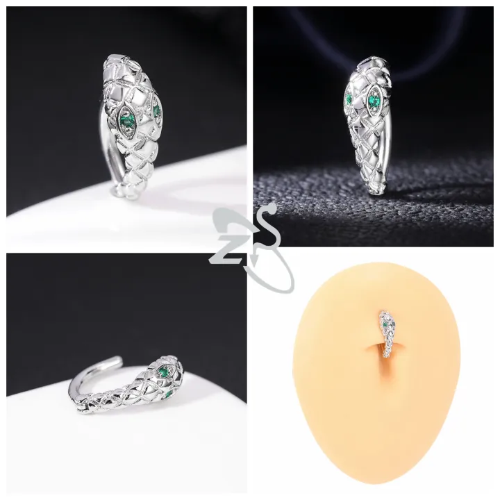 ZS%201%20Piece%20Butterfly%20Shape%2014G%20Belly%20Button%20Ring%20CZ%20Crystal%20Navel%20Piercings%20Click%20Reverse%20Curved%20Navel%20Barbell%20Body%20Jewelry%2010MM%20-%20Image%203