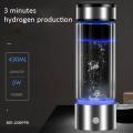Hydrogen Rich Water Bottle Alkaline Ionizer Generator HeAnti-Aging USB Rechargeable Water Purifier Smart Cup. 