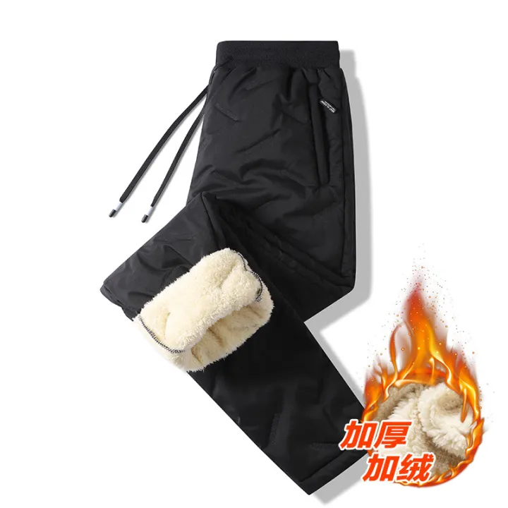 Cashmere%20Pants%20Men's%20Autumn%20and%20Winter%20Padded%20Fleece%20Trousers%20Thermal%20and%20Windproof%20Leisure%20Cargo%20Cotton%20Pants%20Track%20Sweatpants%20-%20Image%205