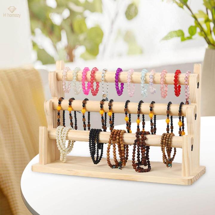Wooden%20Bangle%20Bracelet%20Holder%20Stable%20Modern%20Gift%20Removable%20Watch%20Display%20Stand%20Jewelry%20Storage%20-%20Image%204