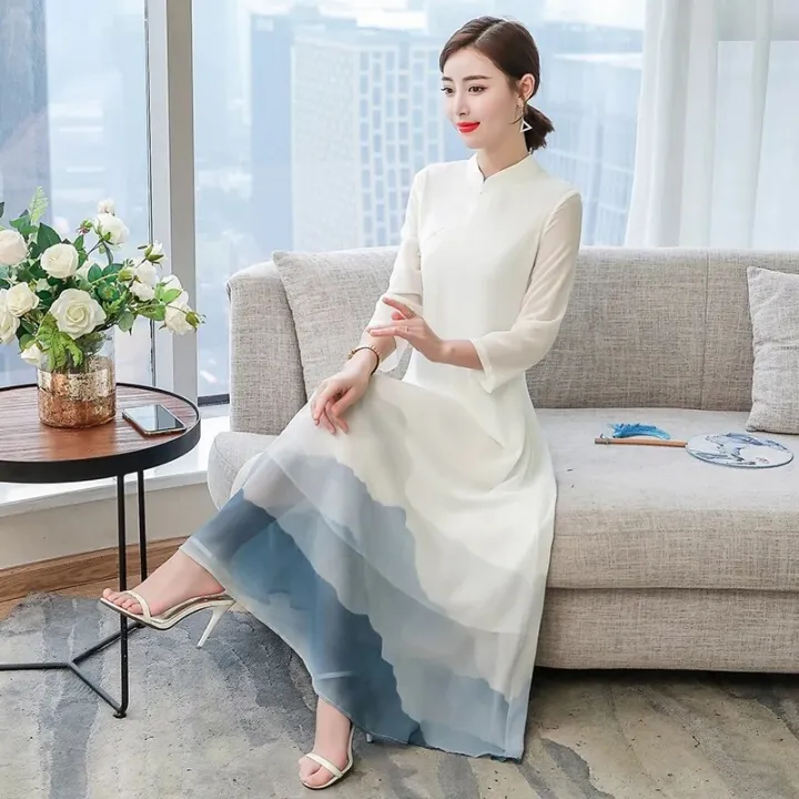 Slim%20Vintage%20Long%20Qipao%20Hanfu%20Women%20Chinese%20Traditional%20Dress%20Cheongsam%20Robe%20Orientale%20Vestido%20Chino%20Mujer%20Modern%20Clothes%20TA1679%20-%20Image%203