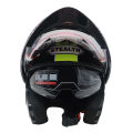 Stealth -103 Glossy Black SKULL-BULE Full Face Helmet.