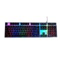 T1 Mantis king Mechanical Lighting USB Wired Keyboard - Black.