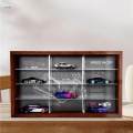 1:64 Vehicle Model Display Case Diecast Display Case Cabinet Tabletop Decor Vehicle 1:64 Diorama Parking Lot Showcase for Alloy Car Toy Cars. 