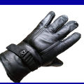 Full Soft Leather Finger Men Hand Gloves -Black- 1 Pair. 