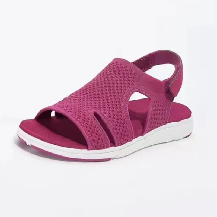 Spot%202021%20Autumn%20Fish%20Head%20Casual%20Velcro%20Fashion%20Sandals%20Flat%20Women's%20Shoes%20Origin%20Source%206%20Color%20Plus%20Size%20-%20Image%206