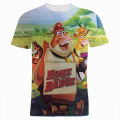 Disney T-Shirts Home On The Range Cartoon Anime 3D Print Streetwear Men Women Fashion Oversized T Shirt Kids Tees Tops Clothing. 