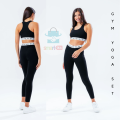Yoga Gym Bra and Leggings Set for Women – Cotton and Elastic, Comfortable Fit.