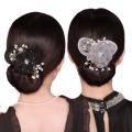 Cloth Flower Hair Clip Hair Curler Lazy Hair Styling Tool Twist Hairstyle Bun Non-slip Hair Bun Maker Hair Accessories.