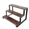 Display Riser Stand 3 Tier Wood Perfume Organizer Stand Display Rack Wide for Bathroom. 