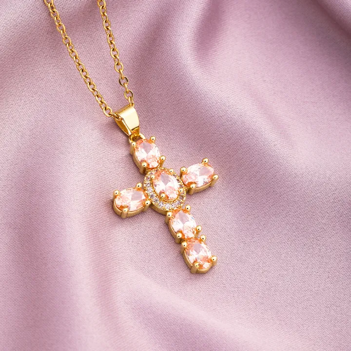 European%20and%20American%20Fashion%20Cross%20Pendant%20Necklace%20Women's%20All-Match%20Copper%20Plated%20Real%20Gold%20Inlaid%20Zircon%20Couple%20Sweater%20Chain%20Accessories%20-%20Image%209