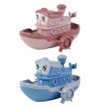 【Yurui】Clockwork Durable Kids Floating Boat Ship Summer Water Toy. 