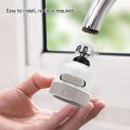Movable Kitchen Tap Head | 360° Rotatable Water Spray ABS Sink Faucet Spray Head Tap | Splash Filter Water Saving Pressurization Nozzle Bubbler Connector | 3 Modes Adjustment.
