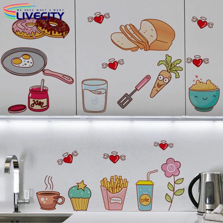 Cartoon%20Wall%20Sticker%20Self-adhesive%20Mini%20Handcraft%20Wall%20Stickers%20-%20Image%203