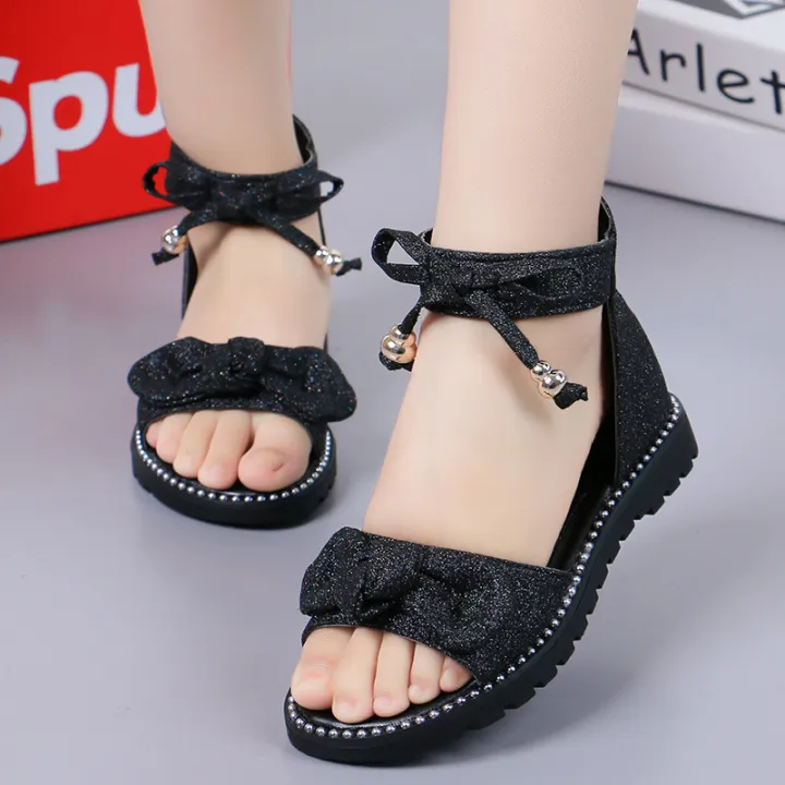 Girls'%20Sandals%20Summer%202024%20New%20Fashion%20Korean%20Edition%20Princess%20Shoes,%20Big%20Kids,%20Little%20Girls,%20Soft%20Sole%20Children's%20Roman%20Shoes%20-%20Image%207