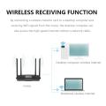 MINI USB WIRELESS WiFi NETWORK RECEIVER ADAPTER DONGLE DESKTOP PC - Black. 