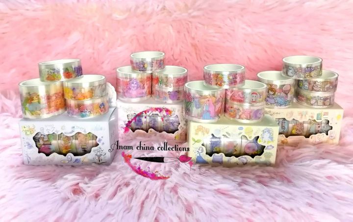 Craft%20Printed%20Different%20Design%20Decoration%20Washi%20Tape%20Set%20(4Box=16Roll/(8Box=32Roll)%20-%20Tape%20-%20Image%204
