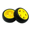 Robotic Tire Wheel Motor Wheels Smart Car Chassis Robot Remote Control Car Wheels For Arduino DIY Kit. 
