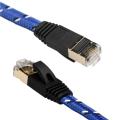 Cat 7 Ethernet Cable Flat UTP Wire With Braid RJ45 Lan Line Cat7 Network Cables 10Gbps 600Mhz for Modem Router 1m 2m 5m 10m.