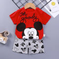 Summer Mickey Mouse Cotton Baby Sets short sleeve Boy T-shirt + Shorts Sets Toddler Clothing Baby Boy Clothes.