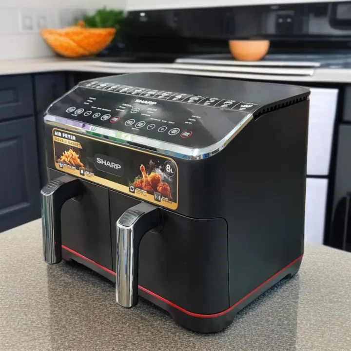 Sharp%208%20Liter%20KF-DF80RT-K3%20Double%20Basket%20Air%20Fryer%20-%20Image%203