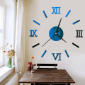 Roman Clock Mirror Sticker Wall Clock 3d Stereo Stickers 36cm above DIY Non-Toxic and Environmentally Friendly 80 Gram 。. 