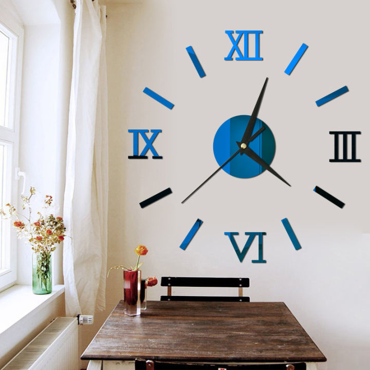 Roman%20Clock%20Mirror%20Sticker%20Wall%20Clock%203d%20Stereo%20Stickers%2036cm%20above%20DIY%20Non-Toxic%20and%20Environmentally%20Friendly%2080%20Gram%20%E3%80%82%20-%20Image%202