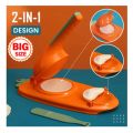 2-in-1 Dumpling Maker Pitha Maker, Manual Dough Presser Dumpling Wrapper Mold Dough Pressing Tool Kitchen Pastry Baking Tool accessories.