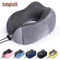 U Shaped Memory Foam Neck Pillows Soft Travel Pillow Massage Neck Pillow Sleeping Airplane Pillow Cervical Bedding. 