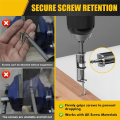 Single-Hand Operation Spring-Loaded Screw Holder Bit(2 Pcs), Anti-Drop Screwdriver Bit, Ideal for Electricians.