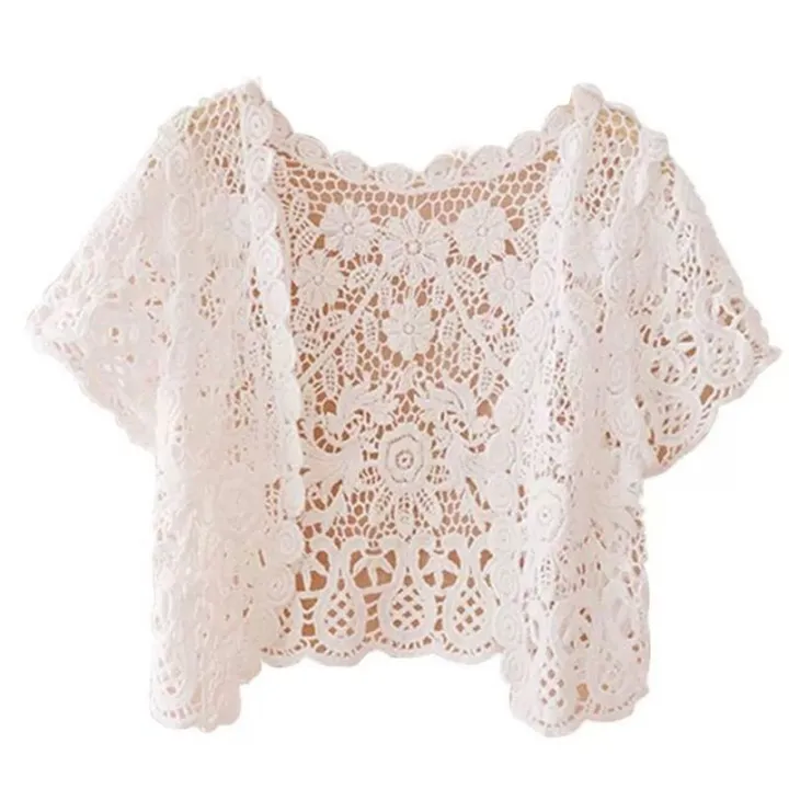 %E3%80%90Alien%20Alien%E3%80%91%20Women%20Short%20Sleeve%20Crochet%20Shrugs%20Hollow%20Out%20Flower%20Lace%20Open%20Front%20Cropped%20Cardigan%20Sunscreen%20Scalloped%20Bolero%20Jacket%20-%20Image%206