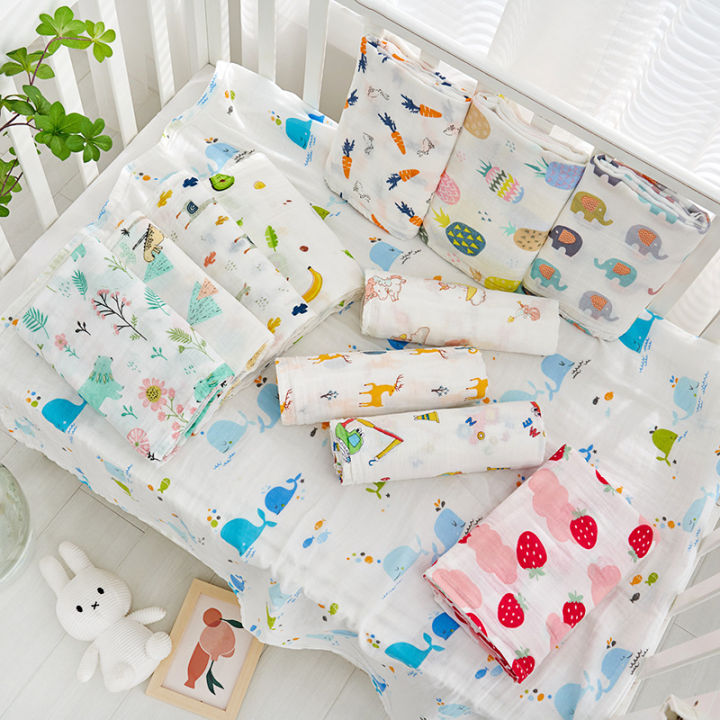 Fruit%20Pattern%20120*110cm%20Muslin%20Swaddle%20Blankets%20Cotton%202%20Layers%20Baby%20Blanket%20Newborn%20Baby%20Bath%20Towel%20Wrap%20Bedding%20-%20Image%204