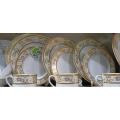 32 pieces Ariane Brand dinner set for gift and home decoration- 6 Dinner Plates, 6 Half Plates, 1 Rice Dish, 1 Curry serving bowl, 6 Soup Bowl, 6+6 coffee cup + saucer. 
