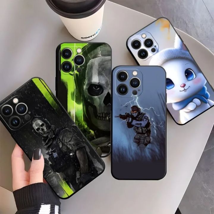 Call Of Game Duty 2 Phone Case Fundas For Iphone 14 Pro Max 13 Mini 11 12 Xr X Xs 6 6s 7 8 Plus Shockproof Back Cover KEEMEEUYZO